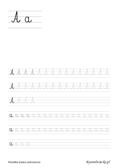 Letter A, Printable tracing letters worksheets for kids that prepare for writing, with coloring pages, Anna Kubczak