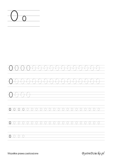 Letter O, Printable tracing letters worksheets for kids that prepare for writing, with coloring pages, Anna Kubczak