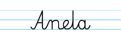 Karty pracy z imionami - nauka pisania imion dla dzieci - Anela