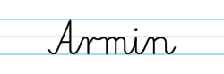 Karty pracy z imionami - nauka pisania imion dla dzieci - Armin