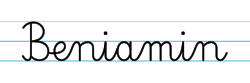 Karty pracy z imionami - nauka pisania imion dla dzieci - Beniamin