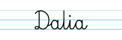 Karty pracy z imionami - nauka pisania imion dla dzieci - Dalia