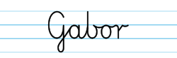 Karty pracy z imionami - nauka pisania imion dla dzieci - Gabor