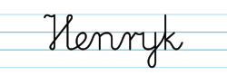 Karty pracy z imionami - nauka pisania imion dla dzieci - Henryk
