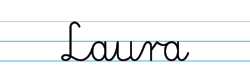 Karty pracy z imionami - nauka pisania imion dla dzieci - Laura