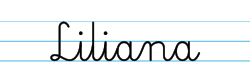 Karty pracy z imionami - nauka pisania imion dla dzieci - Liliana