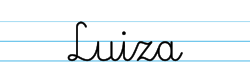 Karty pracy z imionami - nauka pisania imion dla dzieci - Luiza
