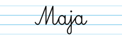 Karty pracy z imionami - nauka pisania imion dla dzieci - Maja