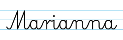 Karty pracy z imionami - nauka pisania imion dla dzieci - Marianna