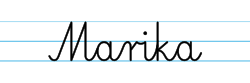 Karty pracy z imionami - nauka pisania imion dla dzieci - Marika