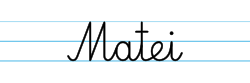 Karty pracy z imionami - nauka pisania imion dla dzieci - Matei