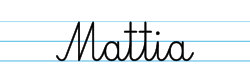 Karty pracy z imionami - nauka pisania imion dla dzieci - Mattia