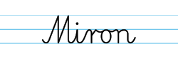 Karty pracy z imionami - nauka pisania imion dla dzieci - Miron