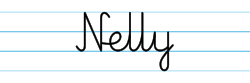 Karty pracy z imionami - nauka pisania imion dla dzieci - Nelly