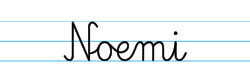 Karty pracy z imionami - nauka pisania imion dla dzieci - Noemi