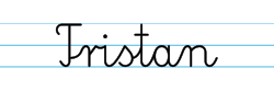 Karty pracy z imionami - nauka pisania imion dla dzieci - Tristan
