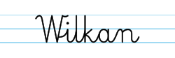 Karty pracy z imionami - nauka pisania imion dla dzieci - Wilkan