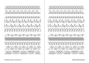 Printable line tracing worksheets for learn to write letters, Anna Kubczak