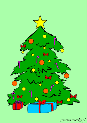 Bombki z kokardą podkreślą klimat Świąt Bożego Narodzenia - kolorowanki dla dzieci, Anna Kubczak
