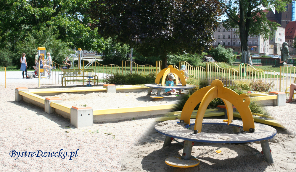 Atrakcje dla dzieci Wrocław - Plac zabaw dla dzieci na Wyspie Bielarskiej