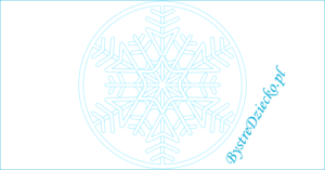 Mandala kolorowanki dla dzieci na zimę - płatek śniegu; mandala coloring page for kids, winter acitivity, snowflake