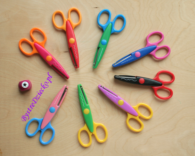 Kreatywne wycinanki: papier kolorowy i nożyczki ozdobne w ramach zajęć plastycznych dla dzieci