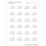 Dodawanie w słupku bez przenoszenia [2], 3 cyfry + 3 cyfry, karty pracy dla dzieci do druku